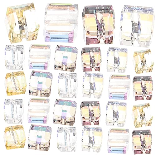 VILLFUL 100Stücke Quadratische Glasperlen zum Selbermachen DIY Perlen für Schmuckherstellung Robuste und Langlebige Abstandshalter Perlen für Armbänder und Mischung VILLFUL 100Stücke Quadratische Glasperlen zum Selbermachen DIY Perlen für Schmuckherstellung Robuste und Langlebige Abstandshalter Perlen für Armbänder und Mischung von VILLFUL