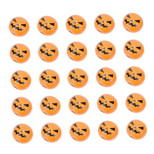 VILLFUL 100stücke Halloween Holzperlen Kürbis Bastelzubehör Für Schmuck Und Dekoration von VILLFUL