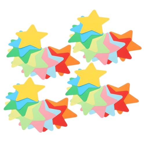 VILLFUL 108 Stück Papierstern Ausschnitte Bunte DIY Deko für Kinderzimmer Klassenzimmer und Feste für Kreative Bastelideen Raumgestaltung von VILLFUL