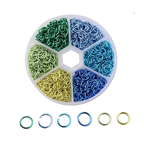 VILLFUL 1080Stücke Biegeringe Aluminium Offene Spaltringe Gemischten Farben für DIY Schmuckherstellung Handwerkszubehör für Anhänger und VILLFUL 1080Stücke Biegeringe Aluminium Offene Spaltringe Gemischten Farben für DIY Schmuckherstellung Handwerkszubehör für Anhänger und von VILLFUL