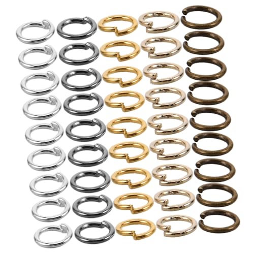 VILLFUL 10Er-Packungen Schmuck Biegeringe aus Metall Eisen Langlebige DIY Verbindungsringe in Farben Schmuckherstellung Zubehör für Halsketten Armbänder und Perlenarbeiten VILLFUL 10Er-Packungen Schmuck Biegeringe aus Metall Eisen Langlebige DIY Verbindungsringe in Farben Schmuckherstellung Zubehör für Halsketten Armbänder und Perlenarbeiten von VILLFUL