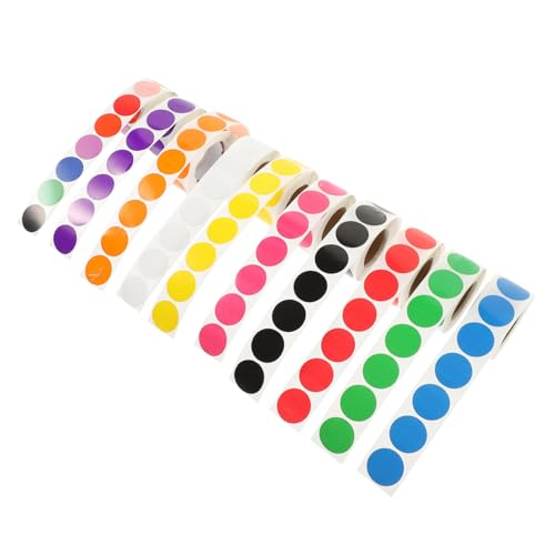 VILLFUL 10Rollen Bunte Punktaufkleber Selbstklebende Runde Farbkodierung für Schule Organisation Markieren Dekorieren ohne Rückstände VILLFUL 10Rollen Bunte Punktaufkleber Selbstklebende Runde Farbkodierung für Schule Organisation Markieren Dekorieren ohne Rückstände von VILLFUL