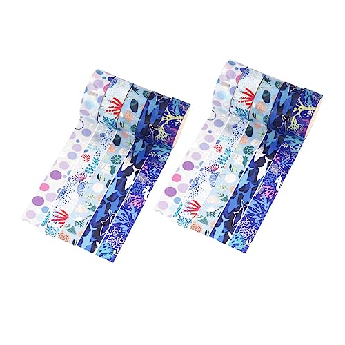 VILLFUL 10Rollen Washi Tape Dekoratives Klebeband für Scrapbooking DIY Projekte Geschenkverpackungen Basteln mit Handreißbaren Designs für Erwachsene von VILLFUL