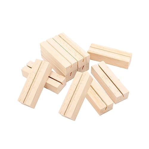 VILLFUL 10Stücke Holz Tischkartenhalter Handgefertigter Memo Halter für Hochzeiten Büro und Veranstaltungen Flaches Design für Schreibtisch Büro für Fotos und Menüs VILLFUL 10Stücke Holz Tischkartenhalter Handgefertigter Memo Halter für Hochzeiten Büro und Veranstaltungen Flaches Design für Schreibtisch Büro für Fotos und Menüs von VILLFUL
