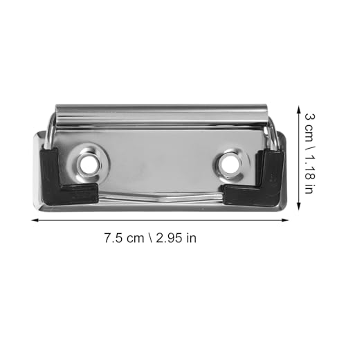 VILLFUL 10Stücke Montierbare Klemmbrett Clips aus Metall Starke Büroklammern für Dokumente für Schulprojekte und Leicht und Langlebig Einfach zu Transportieren VILLFUL 10Stücke Montierbare Klemmbrett Clips aus Metall Starke Büroklammern für Dokumente für Schulprojekte und Leicht und Langlebig Einfach zu Transportieren von VILLFUL