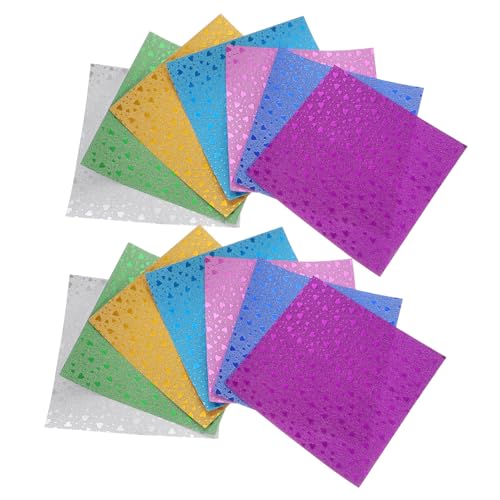 VILLFUL 112 Stück Quadratisches Origami-papier Zum Basteln Dickes Faltpapier Satz Für Diy-projekte Bastelpapier Für Kinder Und Erwachsene von VILLFUL