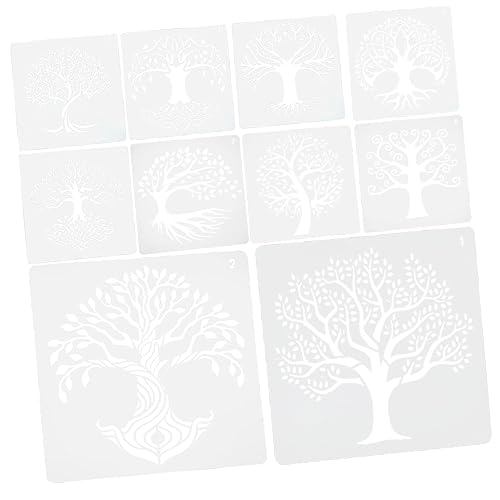 VILLFUL 12 Blatt Baumschablone Wiederverwendbare Malschablonen Hohle Vorlagen Baummuster-schablonen VILLFUL 12 Blatt Baumschablone Wiederverwendbare Malschablonen Hohle Vorlagen Baummuster-schablonen von VILLFUL