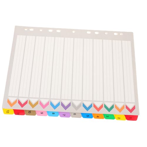 VILLFUL 12 Blatt Ringbuch Trennblätter Farbige Registerblätter mit Beschreibbaren Tabs Langlebige Pet-papier Binder Dividers für Büro Schule Ordnerorganisation VILLFUL 12 Blatt Ringbuch Trennblätter Farbige Registerblätter mit Beschreibbaren Tabs Langlebige Pet-papier Binder Dividers für Büro Schule Ordnerorganisation von VILLFUL