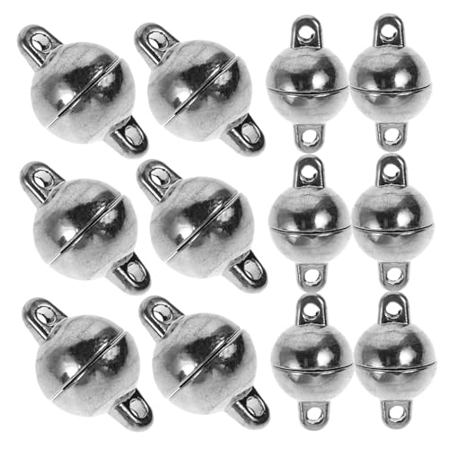 VILLFUL 12 Paare Magnetverschluss für Schmuck Runde Klappen für Armbänder und Diy Schmuckverschluss für Verschiedene Anlässe und Einfache Handhabung von VILLFUL