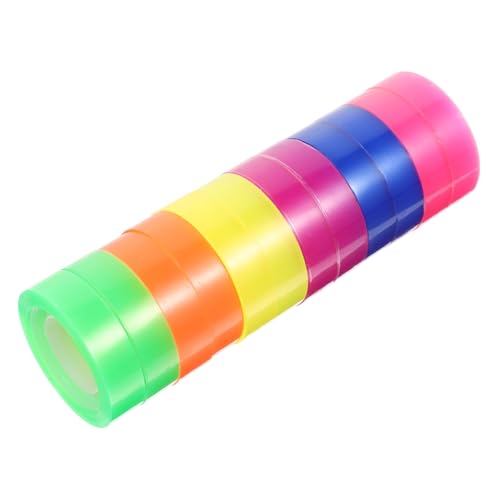 VILLFUL 12 Rollen Buntes Transparentes Scrapbook Klebeband DIY Bastelband für Schüler Haftendes Abreißbares Masking Tape Vielseitig für Kreative Bastelprojekte VILLFUL 12 Rollen Buntes Transparentes Scrapbook Klebeband DIY Bastelband für Schüler Haftendes Abreißbares Masking Tape Vielseitig für Kreative Bastelprojekte von VILLFUL