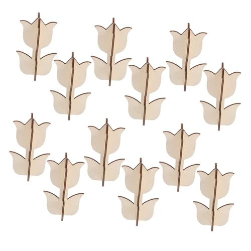VILLFUL 12 Sätze Hölzerne Tulpe hängen Scheiben Blumenmalerei aus Holz Holzblumen zum Basteln Blumenaufsätze für Tische Tulpenhandwerk aus Holz Tulips Craft Kit Tulpen-Ornamente Beige VILLFUL 12 Sätze Hölzerne Tulpe hängen Scheiben Blumenmalerei aus Holz Holzblumen zum Basteln Blumenaufsätze für Tische Tulpenhandwerk aus Holz Tulips Craft Kit Tulpen-Ornamente Beige von VILLFUL