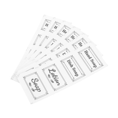 VILLFUL 12 Sets Shampoo Etikett, Selbstklebender Etikettenaufkleber, Wasserfeste Seifenaufkleber, Seifenflaschenetikett, Lotion Klassifizierungsetikett, Wasserfeste Etiketten, VILLFUL 12 Sets Shampoo Etikett, Selbstklebender Etikettenaufkleber, Wasserfeste Seifenaufkleber, Seifenflaschenetikett, Lotion Klassifizierungsetikett, Wasserfeste Etiketten, von VILLFUL