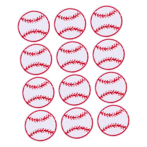 VILLFUL 12 Stück Baseball -Stoffetiketten Eisen auf Baseballpflaster Sportball-Applikationen Rucksack-Patches Eisen auf Flecken für Kleidung Baseballapplikation Handtuchstickerei VILLFUL 12 Stück Baseball -Stoffetiketten Eisen auf Baseballpflaster Sportball-Applikationen Rucksack-Patches Eisen auf Flecken für Kleidung Baseballapplikation Handtuchstickerei von VILLFUL