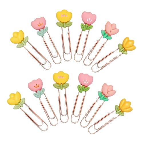 VILLFUL 12 Stück Blumenförmige Büroklammern aus Metall Niedliche Lesezeichen und Planer Clips für Schule Büro und Zuhause Dekorative Papierhalter für Studenten und Bürobedarf VILLFUL 12 Stück Blumenförmige Büroklammern aus Metall Niedliche Lesezeichen und Planer Clips für Schule Büro und Zuhause Dekorative Papierhalter für Studenten und Bürobedarf von VILLFUL