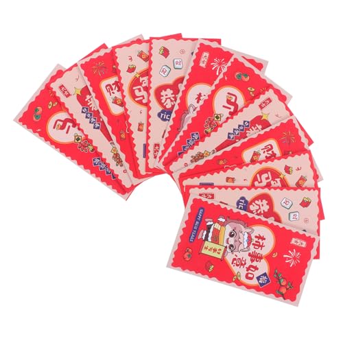VILLFUL 12 Stück Chinesische Rote Geldumschläge Jahr Des Pferdes mit Traditionellem Frühlingsfest-motiv Dickes Papier Farbintensiver Druck Lunar Year Money Envelopes für festliche Anlässe VILLFUL 12 Stück Chinesische Rote Geldumschläge Jahr Des Pferdes mit Traditionellem Frühlingsfest-motiv Dickes Papier Farbintensiver Druck Lunar Year Money Envelopes für festliche Anlässe von VILLFUL
