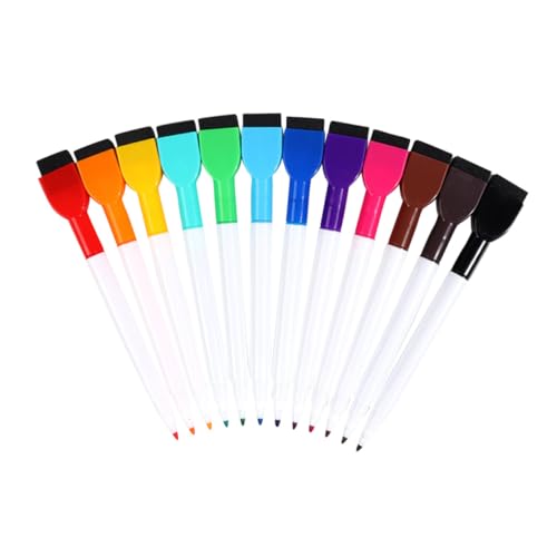 VILLFUL 12 Stück Farbige Whiteboard Marker, Farbige Marker, Trocken Abwischbare Marker Für Den Haushalt, Trocken Abwischbare Marker, Feine Spitze, Whiteboard Marker, Tragbare Marker, VILLFUL 12 Stück Farbige Whiteboard Marker, Farbige Marker, Trocken Abwischbare Marker Für Den Haushalt, Trocken Abwischbare Marker, Feine Spitze, Whiteboard Marker, Tragbare Marker, von VILLFUL