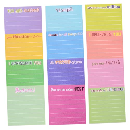 VILLFUL 12 Stück Haftnotizen Kleine Notizzettel Selbstklebende Memoaufkleber Zum Schreiben Von Wichtigen Dingen VILLFUL 12 Stück Haftnotizen Kleine Notizzettel Selbstklebende Memoaufkleber Zum Schreiben Von Wichtigen Dingen von VILLFUL