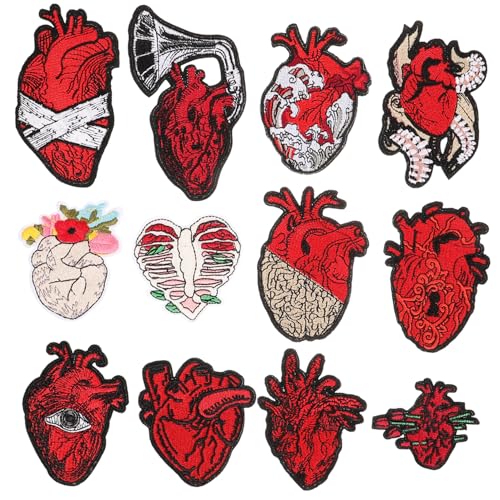 VILLFUL Herz-stickerei-patch Bestickte Aufnäher Für Kleidung Flicken Selbstklebend Für Rucksäcke Und Jacken Dekorative Applikationen VILLFUL Herz-stickerei-patch Bestickte Aufnäher Für Kleidung Flicken Selbstklebend Für Rucksäcke Und Jacken Dekorative Applikationen von VILLFUL