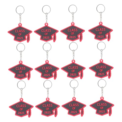 VILLFUL 12 Stück Inspirierender Abschluss Schlüsselanhänger aus für Graduates Schulveranstaltungen Souvenir Rot VILLFUL 12 Stück Inspirierender Abschluss Schlüsselanhänger aus für Graduates Schulveranstaltungen Souvenir Rot von VILLFUL