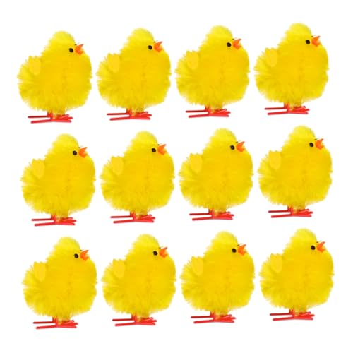 VILLFUL 12 Stück Küken Figuren Chenille Flauschige Osterdekoration für Kuchen Toppers und Ostereiersuche Vielseitige Deko für Zuhause und VILLFUL 12 Stück Küken Figuren Chenille Flauschige Osterdekoration für Kuchen Toppers und Ostereiersuche Vielseitige Deko für Zuhause und von VILLFUL