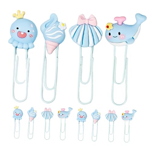 VILLFUL 12 Stück Marine Animal Paper Clip Kleine Metallclips Tierwesen Buchmarkierungen Büroklammern in Fischform Kleine Papierklammern Tiere Büroklammern Tier-Lesezeichen-Clips PVC VILLFUL 12 Stück Marine Animal Paper Clip Kleine Metallclips Tierwesen Buchmarkierungen Büroklammern in Fischform Kleine Papierklammern Tiere Büroklammern Tier-Lesezeichen-Clips PVC von VILLFUL