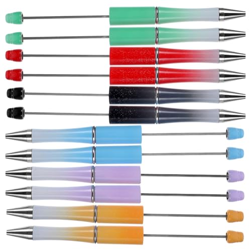 VILLFUL 12 Stück Schüler, Büro, Schule, DIY Kugelschreiber Mit Kunststoffperlen, Kugelschreiber, Kunststoffstifte, Perlenstifte, Stift Kits, Perlenstifte, Tragbarer Kugelschreiber, VILLFUL 12 Stück Schüler, Büro, Schule, DIY Kugelschreiber Mit Kunststoffperlen, Kugelschreiber, Kunststoffstifte, Perlenstifte, Stift Kits, Perlenstifte, Tragbarer Kugelschreiber, von VILLFUL