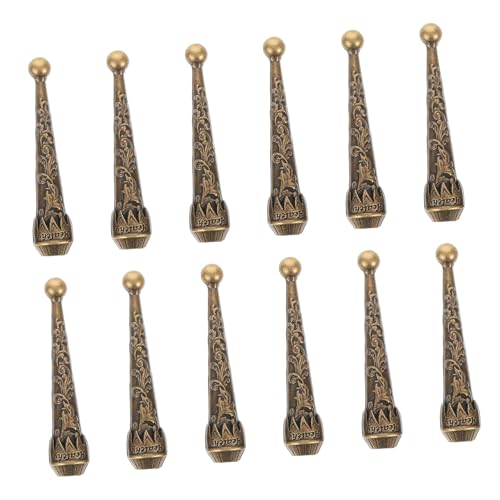 VILLFUL 12 Stück Teiliges Antike Metall Bolo Tie Endkappen mit Dekorativen Kordelabschlüssen Vintage Schmuckzubehör für DIY Halsketten Armbänder und Kreative Bastelprojekte von VILLFUL