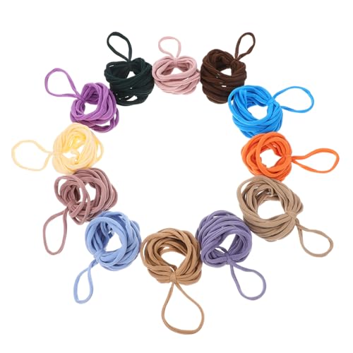 VILLFUL 12 Stück Teiliges DIY Webrahmen Nachfüllset Elastische für Haaraccessoires Coaster und Kreative Bastelprojekte Farben von VILLFUL
