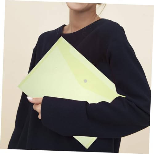 VILLFUL 12 Stück Teiliges Dokumententaschen Gelb Transparente PP Mappe mit Praktischem Druckknopf Reißfest und Wasserabweisend für Büro und Sichere Dokumentenorganisation VILLFUL 12 Stück Teiliges Dokumententaschen Gelb Transparente PP Mappe mit Praktischem Druckknopf Reißfest und Wasserabweisend für Büro und Sichere Dokumentenorganisation von VILLFUL