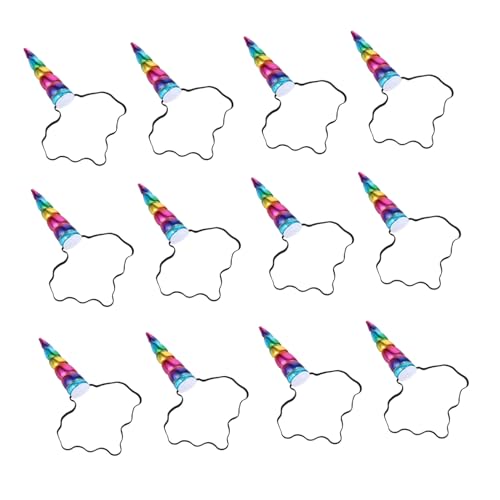 VILLFUL 12 Stück Teiliges Einhorn Haarreif Bunte Regenbogen Haarband mit Weichem Material Festlicher Kopfschmuck für Weihnachtsfeier Kostüm Party und Fotoshooting VILLFUL 12 Stück Teiliges Einhorn Haarreif Bunte Regenbogen Haarband mit Weichem Material Festlicher Kopfschmuck für Weihnachtsfeier Kostüm Party und Fotoshooting von VILLFUL