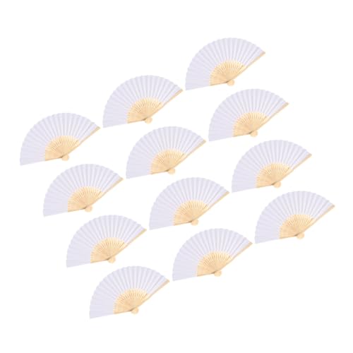 VILLFUL 12 Stück Teiliges Faltbare Chinesische Handfächer für DIY Malerei Tänze Hochzeiten und Partys Leicht zu Tragen Lagern VILLFUL 12 Stück Teiliges Faltbare Chinesische Handfächer für DIY Malerei Tänze Hochzeiten und Partys Leicht zu Tragen Lagern von VILLFUL