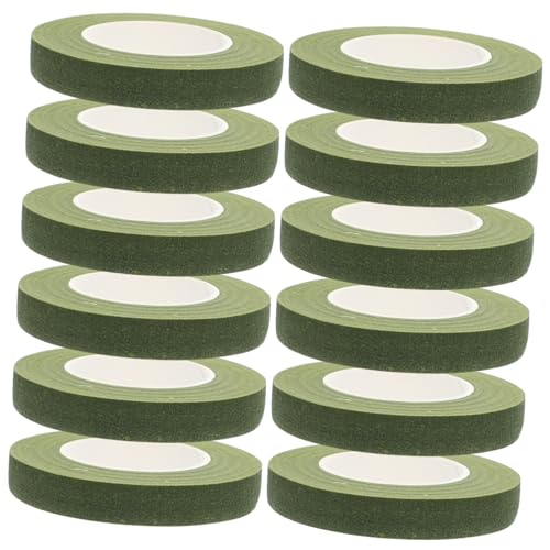 VILLFUL 12 Stück Teiliges Floristenband Breit Yards Lang Elastisches Grünes Klebeband zum Sicheren Umwickeln von Blumenstielen für Frische und Künstliche Blumen Bastelprojekte und VILLFUL 12 Stück Teiliges Floristenband Breit Yards Lang Elastisches Grünes Klebeband zum Sicheren Umwickeln von Blumenstielen für Frische und Künstliche Blumen Bastelprojekte und von VILLFUL
