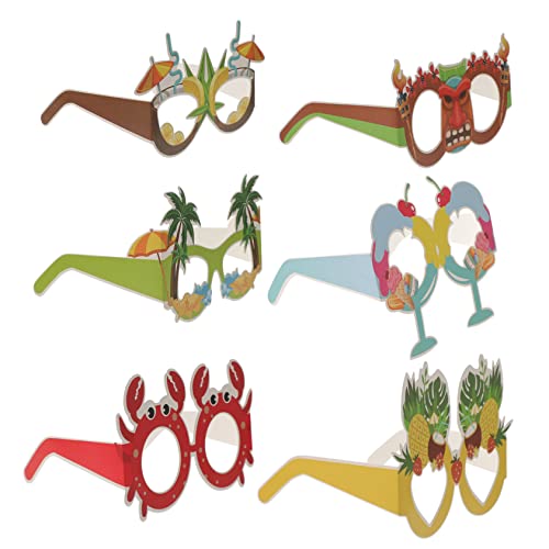 VILLFUL 12 Stück Teiliges Hawaii Party Papierbrillen Lustige Foto Requisiten für Tropische Feiern Kindergeburtstage und Kostümpartys Kreative Accessoires für Unvergessliche VILLFUL 12 Stück Teiliges Hawaii Party Papierbrillen Lustige Foto Requisiten für Tropische Feiern Kindergeburtstage und Kostümpartys Kreative Accessoires für Unvergessliche von VILLFUL