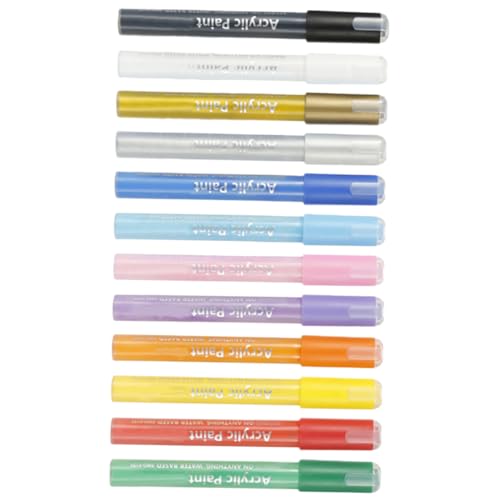 VILLFUL 12 Stück Teiliges Kreative Malstifte Wassermalfarben Marker für DIY Scrapbooking Zeichnungen und Illustrationen für Künstler Schüler und Bastelprojekte von VILLFUL