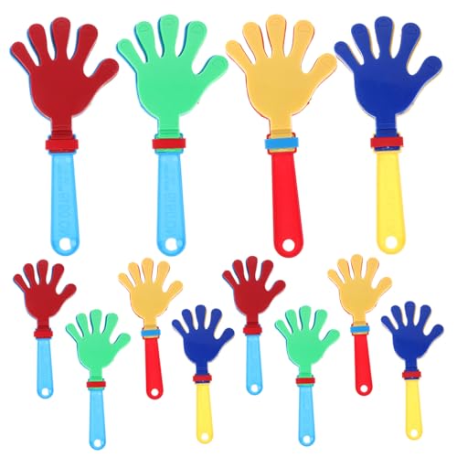 VILLFUL 12 Stück Teiliges Kunststoff Handklapper Bunte Handklatscher Noisemaker für Party Leicht und Sicher für Jungen und Mädchen Zufällige Farbe Zufällige Farbe von VILLFUL