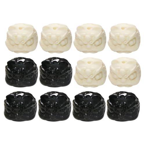 VILLFUL 12 Stück Teiliges Löwenkopf Perlen Leichte DIY Schmuckperlen für Armbänder Ohrringe Haaraccessoires Stabile Kleine Spacer Perlen zum Basteln und Auffädeln VILLFUL 12 Stück Teiliges Löwenkopf Perlen Leichte DIY Schmuckperlen für Armbänder Ohrringe Haaraccessoires Stabile Kleine Spacer Perlen zum Basteln und Auffädeln von VILLFUL