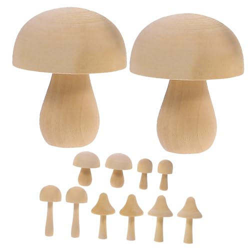 VILLFUL 12 Stück Teiliges Mini Holzpilze in Verschiedenen DIY Holzpilz Deko für Bastelprojekte Miniatur Pilzornamente aus Langlebigem Holz für Garten und Szenendekoration VILLFUL 12 Stück Teiliges Mini Holzpilze in Verschiedenen DIY Holzpilz Deko für Bastelprojekte Miniatur Pilzornamente aus Langlebigem Holz für Garten und Szenendekoration von VILLFUL