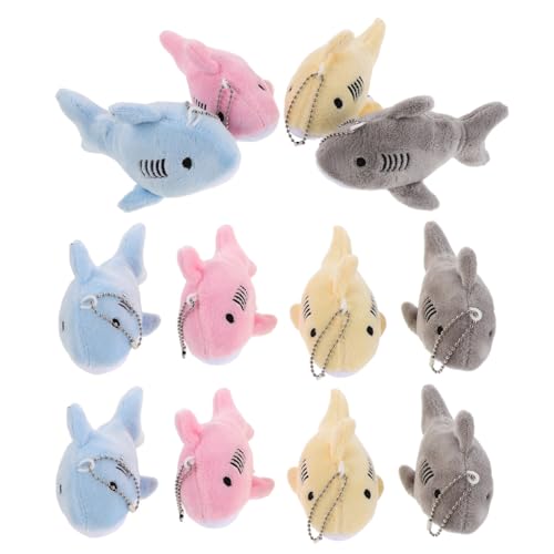 VILLFUL 12 Stück Teiliges Mini Plüsch Hai Schlüsselanhänger Kuschelige Ozeanmotivierte Tieranhänger für Rucksack Geldbörse und Partygeschenke Bunte Farben als Mitgebsel und Lernspielzeug VILLFUL 12 Stück Teiliges Mini Plüsch Hai Schlüsselanhänger Kuschelige Ozeanmotivierte Tieranhänger für Rucksack Geldbörse und Partygeschenke Bunte Farben als Mitgebsel und Lernspielzeug von VILLFUL