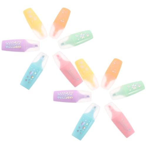 VILLFUL 12 Stück Teiliges Mini Textmarker mit Farben Cartoon Design Flache Spitzen für Präzises Markieren als Mini Marker für Krankenschwestern Schule Büro und DIY Notizen VILLFUL 12 Stück Teiliges Mini Textmarker mit Farben Cartoon Design Flache Spitzen für Präzises Markieren als Mini Marker für Krankenschwestern Schule Büro und DIY Notizen von VILLFUL