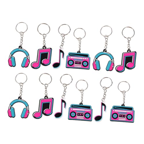 VILLFUL 12 Stück Teiliges Musiknoten Schlüsselanhänger Set für Partygeschenke und Geburtstagsdekorationen Retro Schlüsselring für Musikliebhaber für Tanzpartys und Konzerte VILLFUL 12 Stück Teiliges Musiknoten Schlüsselanhänger Set für Partygeschenke und Geburtstagsdekorationen Retro Schlüsselring für Musikliebhaber für Tanzpartys und Konzerte von VILLFUL