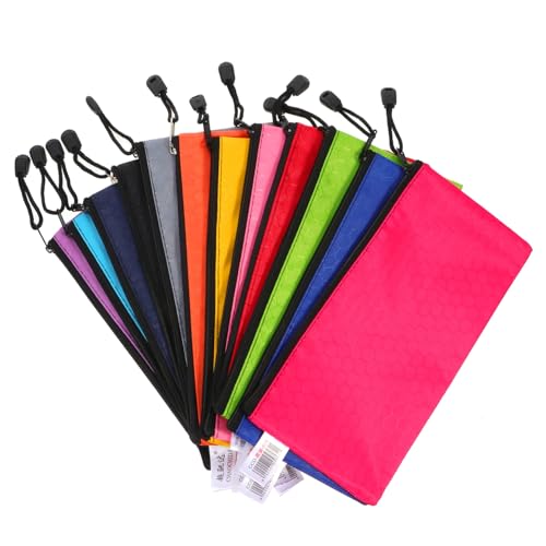 VILLFUL 12 Stück Teiliges Oxford Dokumententaschen mit Reißverschluss Robuste Aufbewahrungstaschen für Bürobedarf Vielseitig Nutzbar zur Organisation von Papieren und Kleinteilen Farblich VILLFUL 12 Stück Teiliges Oxford Dokumententaschen mit Reißverschluss Robuste Aufbewahrungstaschen für Bürobedarf Vielseitig Nutzbar zur Organisation von Papieren und Kleinteilen Farblich von VILLFUL