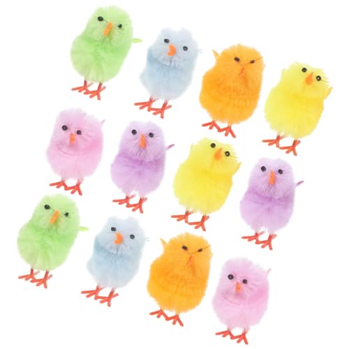 VILLFUL 12 Stück Teiliges Plüsch Küken Niedliche Ostern Deko für Bastelprojekte Partys für Ostern Geburtstag und VILLFUL 12 Stück Teiliges Plüsch Küken Niedliche Ostern Deko für Bastelprojekte Partys für Ostern Geburtstag und von VILLFUL
