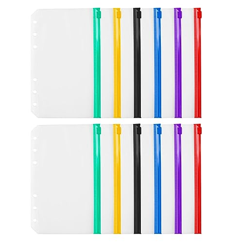 VILLFUL 12 Stück Teiliges Reißverschluss Bindertaschen aus PVC Multifunktionale Aufbewahrungstaschen für Zuhause und Büro für Dokumente Karten und Münzen VILLFUL 12 Stück Teiliges Reißverschluss Bindertaschen aus PVC Multifunktionale Aufbewahrungstaschen für Zuhause und Büro für Dokumente Karten und Münzen von VILLFUL
