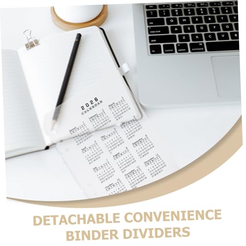 VILLFUL 12 Stück Teiliges Ringbuch Trennblätter Kalender Nachfüllset Transparente Abnehmbare PP Frosted Lose Kalender Trenner für Monatsübersicht Langlebige Planer Einlagen VILLFUL 12 Stück Teiliges Ringbuch Trennblätter Kalender Nachfüllset Transparente Abnehmbare PP Frosted Lose Kalender Trenner für Monatsübersicht Langlebige Planer Einlagen von VILLFUL