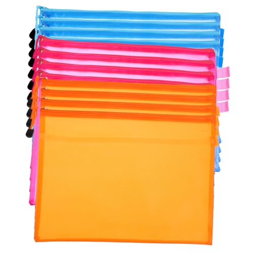 VILLFUL 12 Stück Teiliges Transparente PVC Dokumententaschen mit Sichtbarem Reißverschluss Strapazierfähige Verschleißfeste Aufbewahrungstaschen für Papiere Vielseitig für Büro Reise und VILLFUL 12 Stück Teiliges Transparente PVC Dokumententaschen mit Sichtbarem Reißverschluss Strapazierfähige Verschleißfeste Aufbewahrungstaschen für Papiere Vielseitig für Büro Reise und von VILLFUL