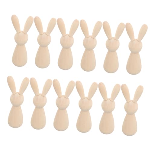 VILLFUL 12 Stück Teiliges Unbearbeitete Holzkaninchen Figuren DIY Bastelbedarf für Tischdekoration für Malen und Gestalten Robustes Material Ostern Deko VILLFUL 12 Stück Teiliges Unbearbeitete Holzkaninchen Figuren DIY Bastelbedarf für Tischdekoration für Malen und Gestalten Robustes Material Ostern Deko von VILLFUL