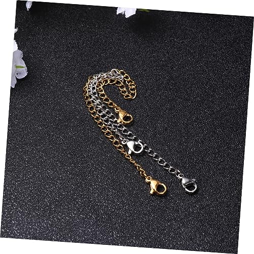 VILLFUL 12 Stück Teiliges Verlängerungsketten mit Robustem Lobsterverschluss Silberne und Goldene Ketten für Schmuckherstellung DIY Armbandverlängerung Einfache Handhabung und Vielseitig von VILLFUL