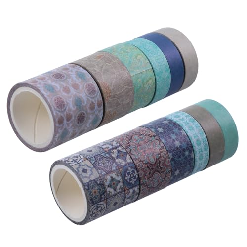 VILLFUL 12 Stück Teiliges Vintage Washi Tape Buntes Dekoratives Klebeband für Scrapbooking DIY Notizbuch Dekoration Kreative Bastelband Retro Stil VILLFUL 12 Stück Teiliges Vintage Washi Tape Buntes Dekoratives Klebeband für Scrapbooking DIY Notizbuch Dekoration Kreative Bastelband Retro Stil von VILLFUL