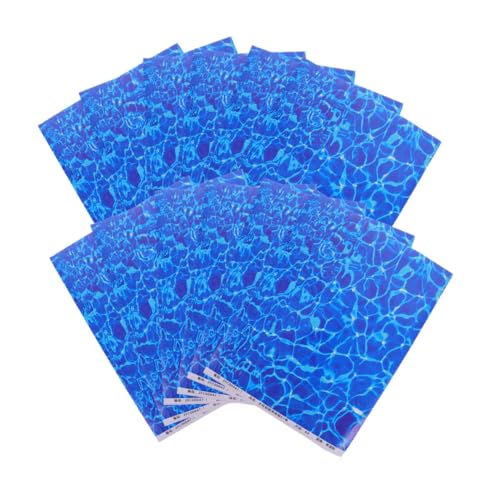 VILLFUL 12 Stück Teiliges Wasserwellen Scrapbook Papier für Diy Projekte Dekoration im Klassenzimmer Büro oder Party Lebendige Meeresmuster für Kreative Anwendungen von VILLFUL