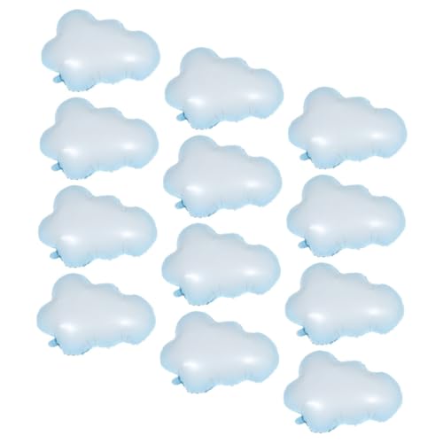 VILLFUL 12 Stück Teiliges Wolkenförmige Aluminiumfolie Ballons Kreative Partydekoration für Geburtstag Hochzeit Babyparty Wanddeko Fensterdeko von VILLFUL